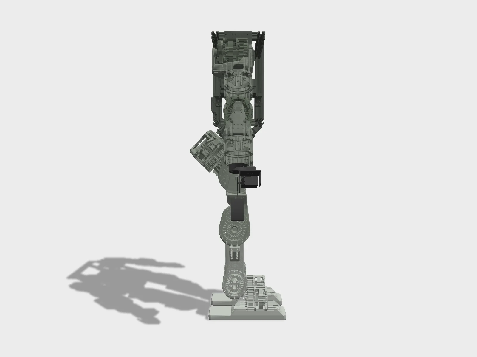 Berkeley Humanoid Lite studio render, side view