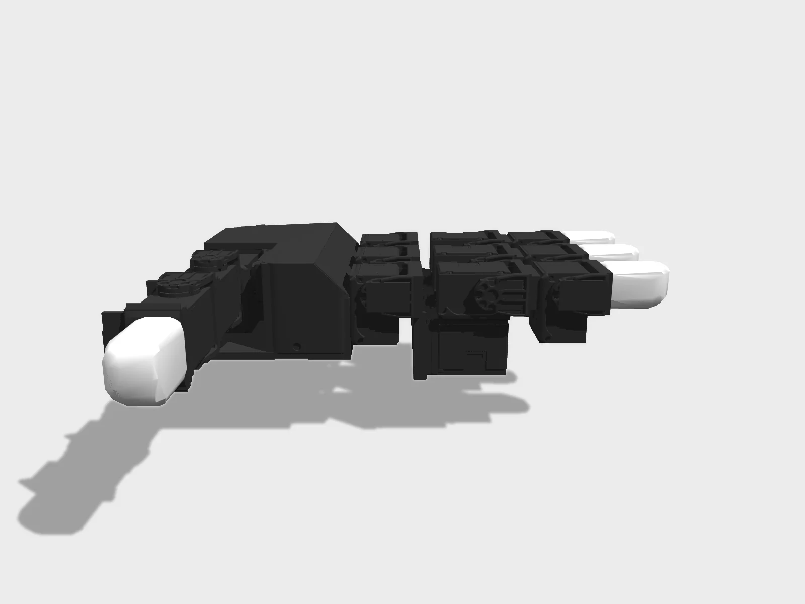 LEAP Hand studio render, side view