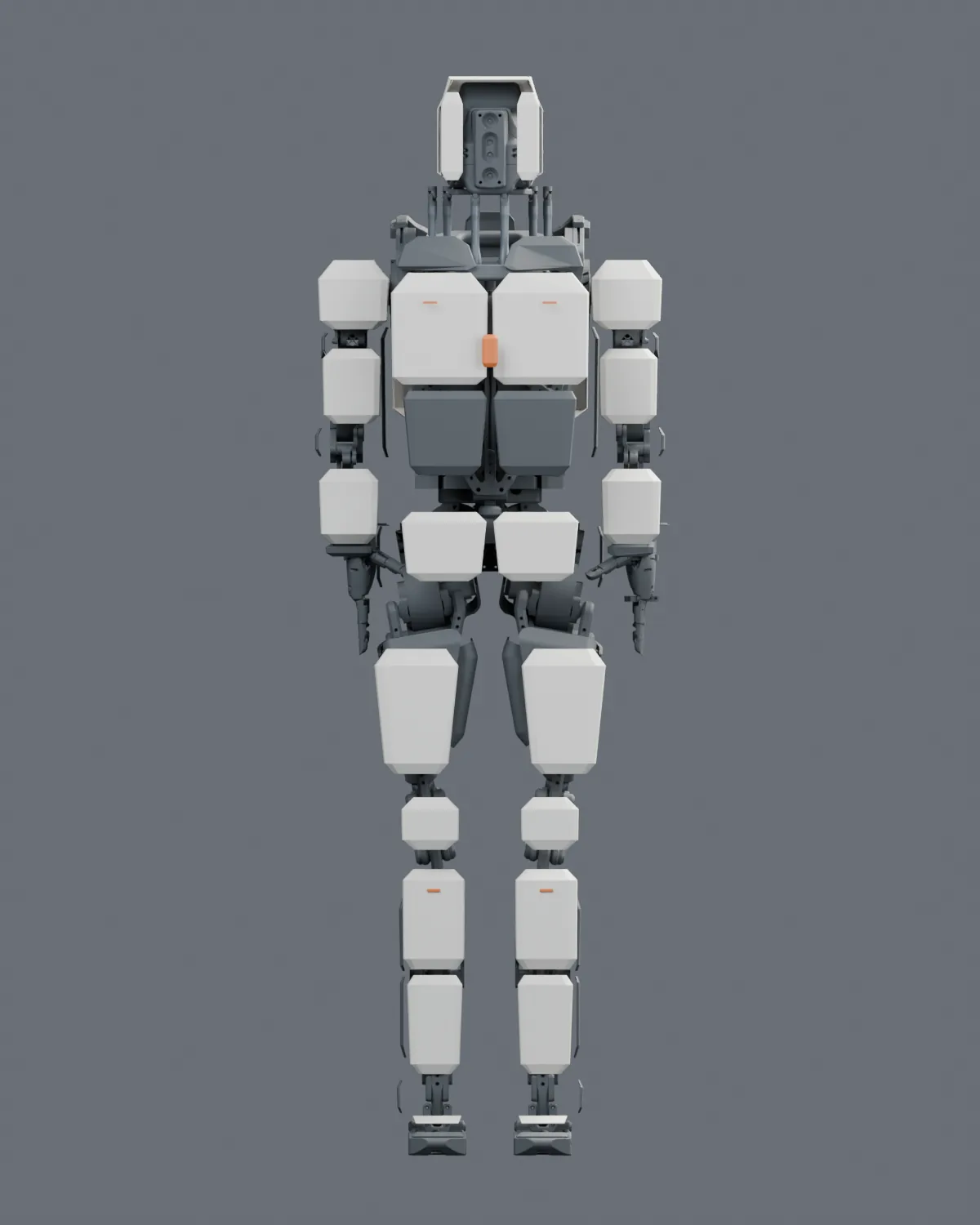 Dropbear with covered body panels, front view