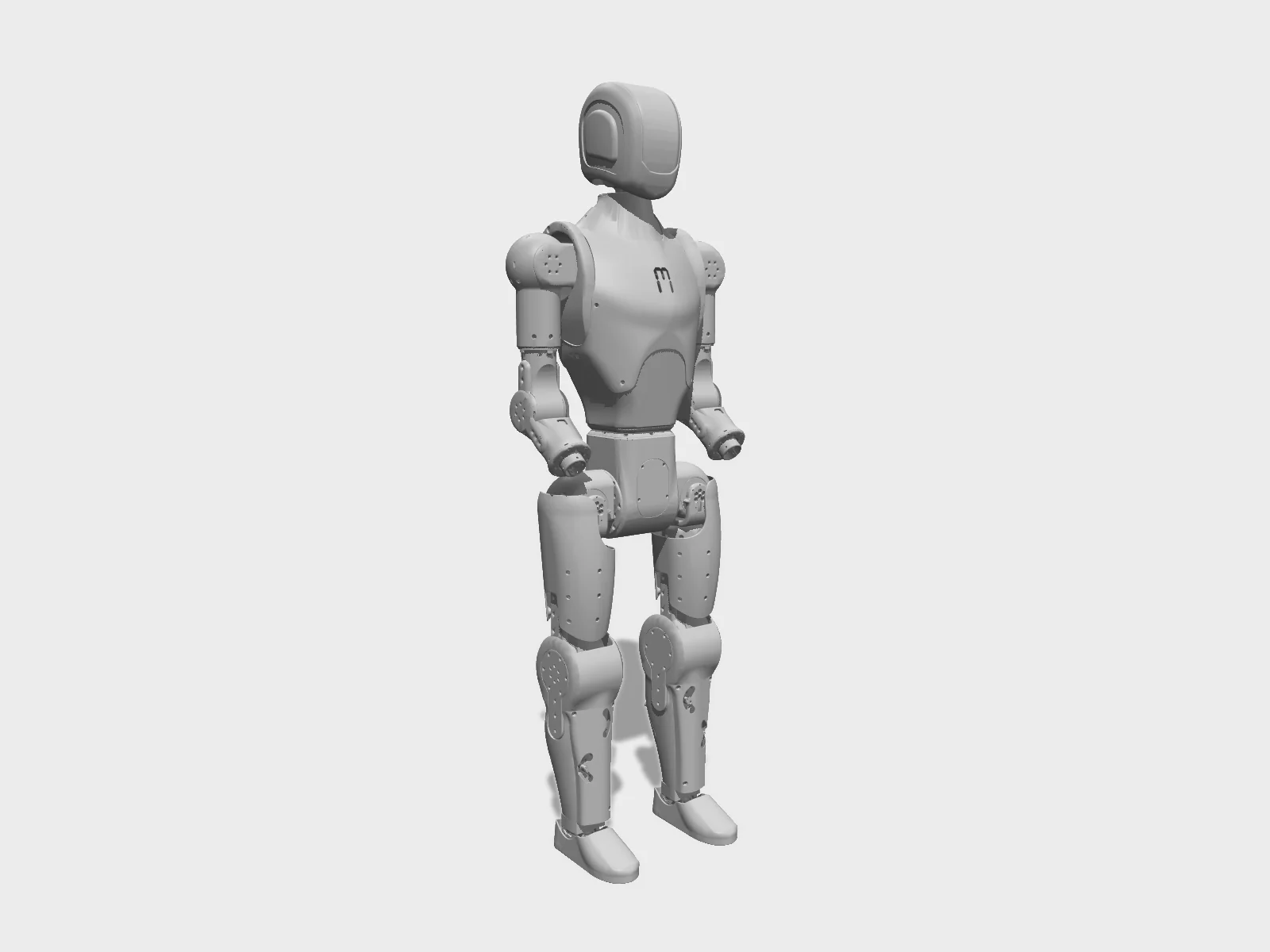 Asimov 1 studio render, three-quarter front view