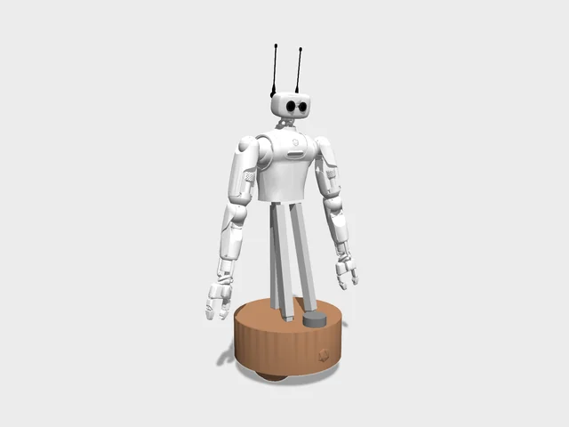 Reachy 2 studio render, three-quarter front view