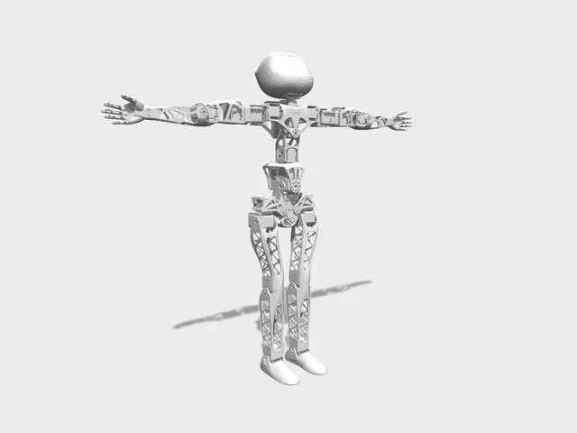 Poppy Humanoid studio render, three-quarter front view