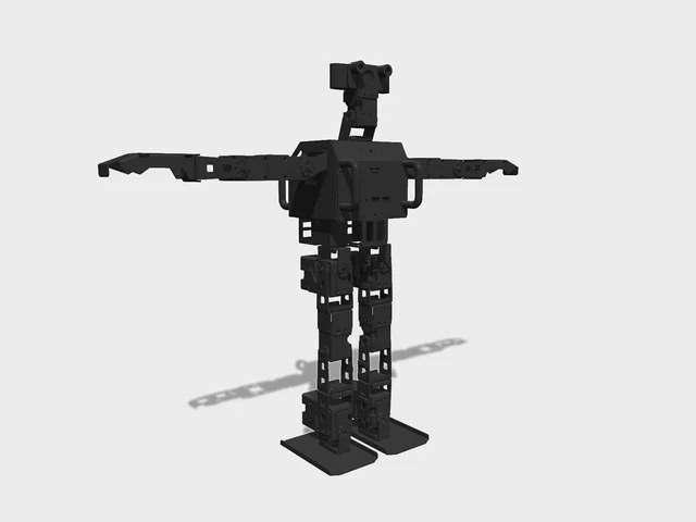 ROBOTIS OP3 studio render, three-quarter front view