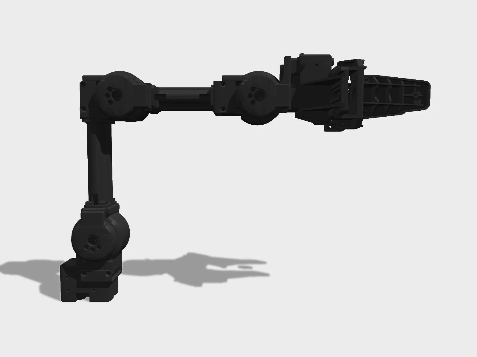 OpenMANIPULATOR-X (RM-X52-TNM) studio render, side view