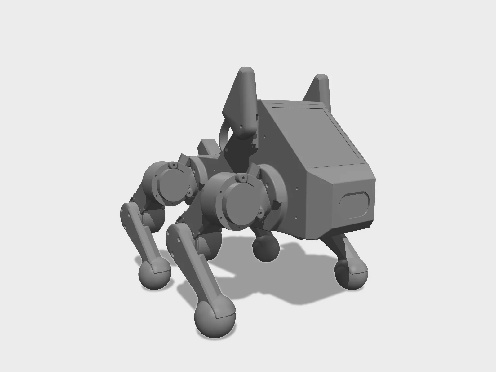 Pupper v3 studio render, three-quarter front view