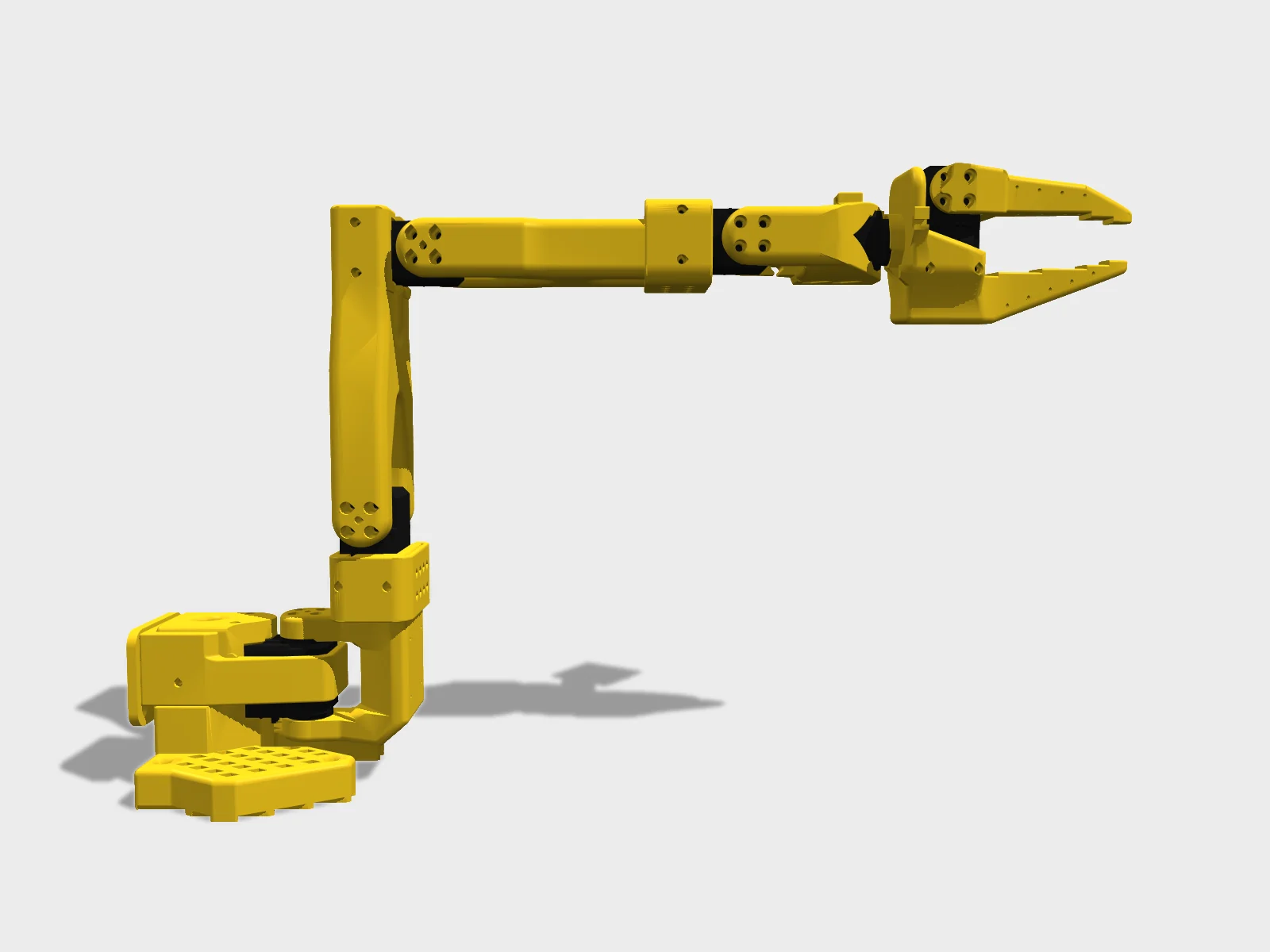 SO-101 (SO-ARM101) studio render, side view